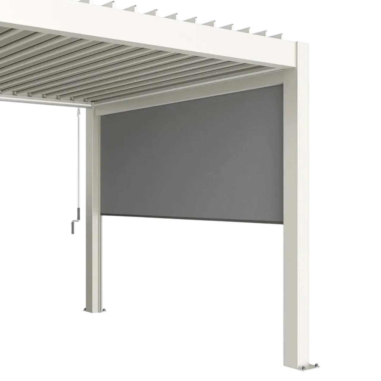 Biohort Solskærm i hvid til 3 m pergola