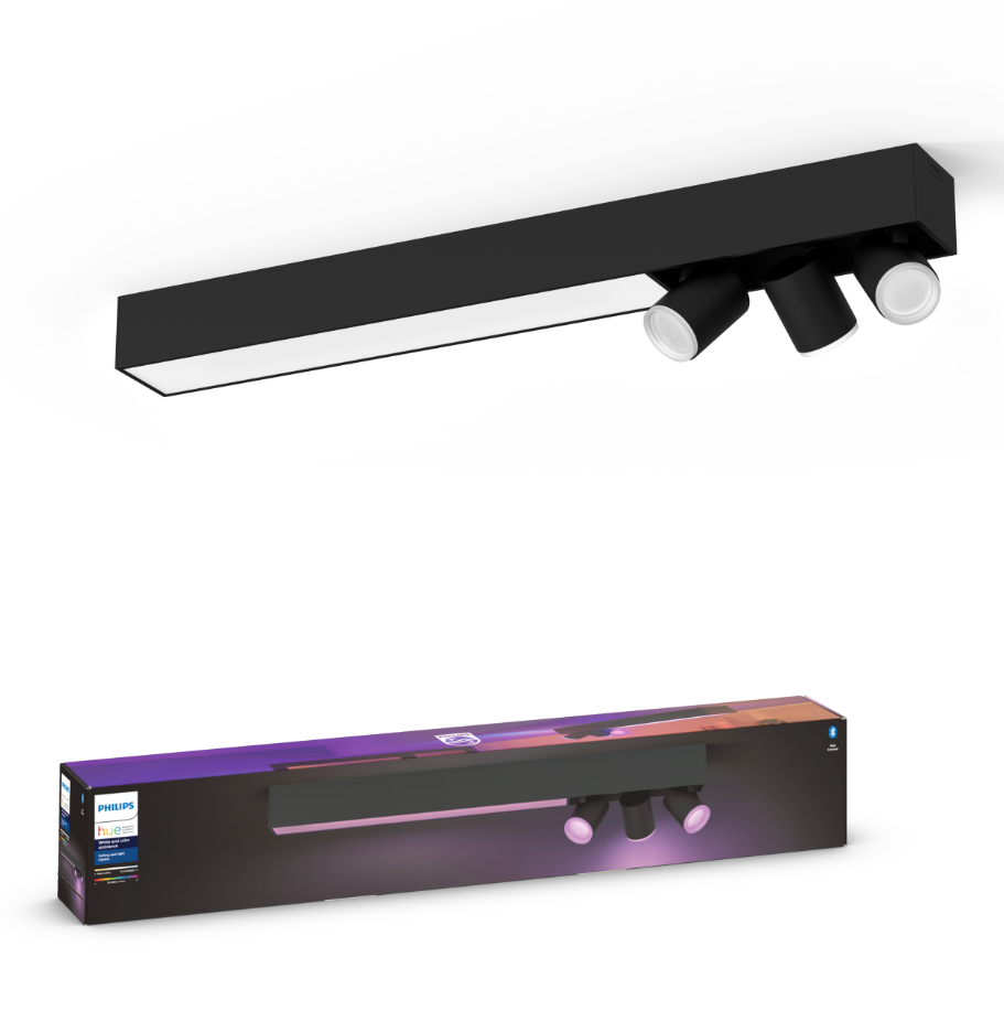 Philips Hue Centris WCA BT Loftslampe med 3 spots i sort