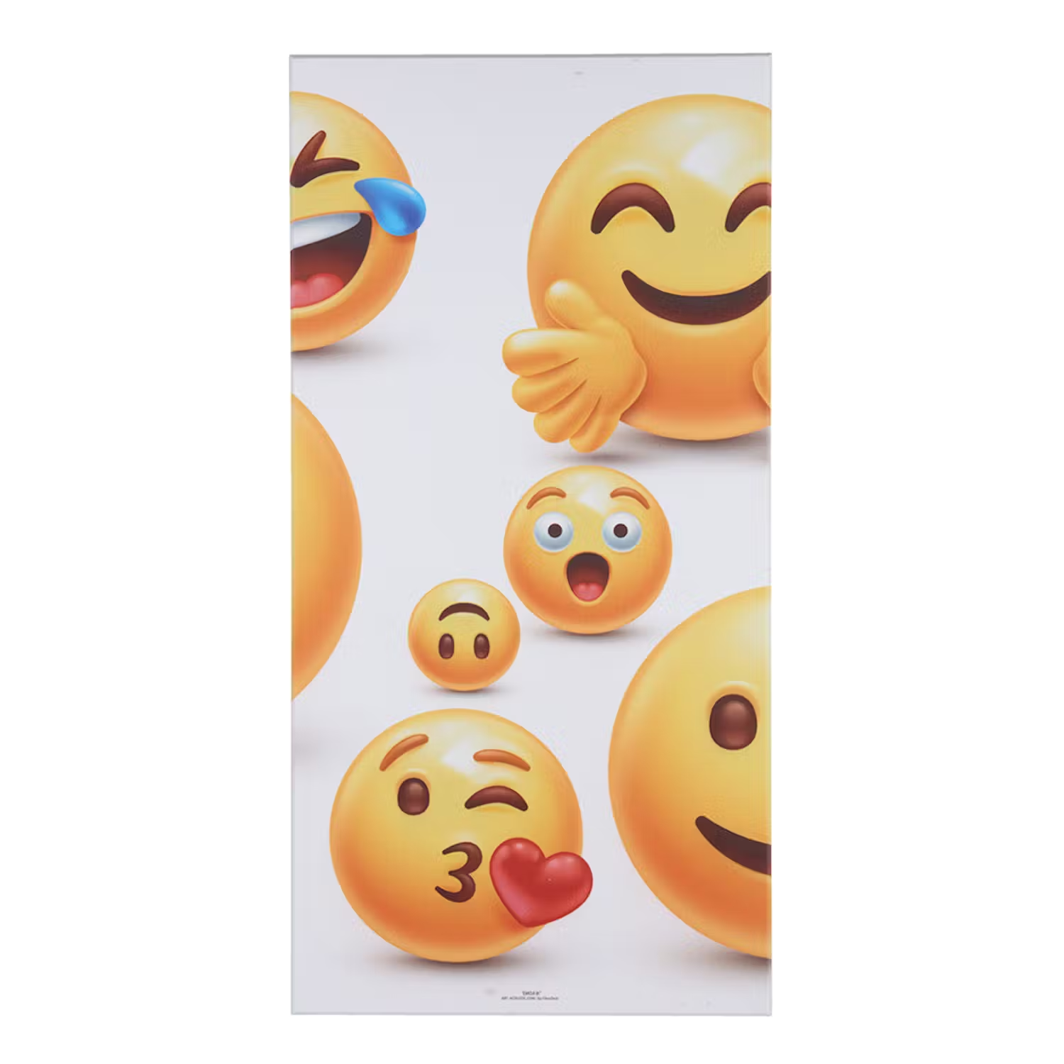 Art Acoustic Akustikbillede Emoji I i hvid 9x600x1200 mm