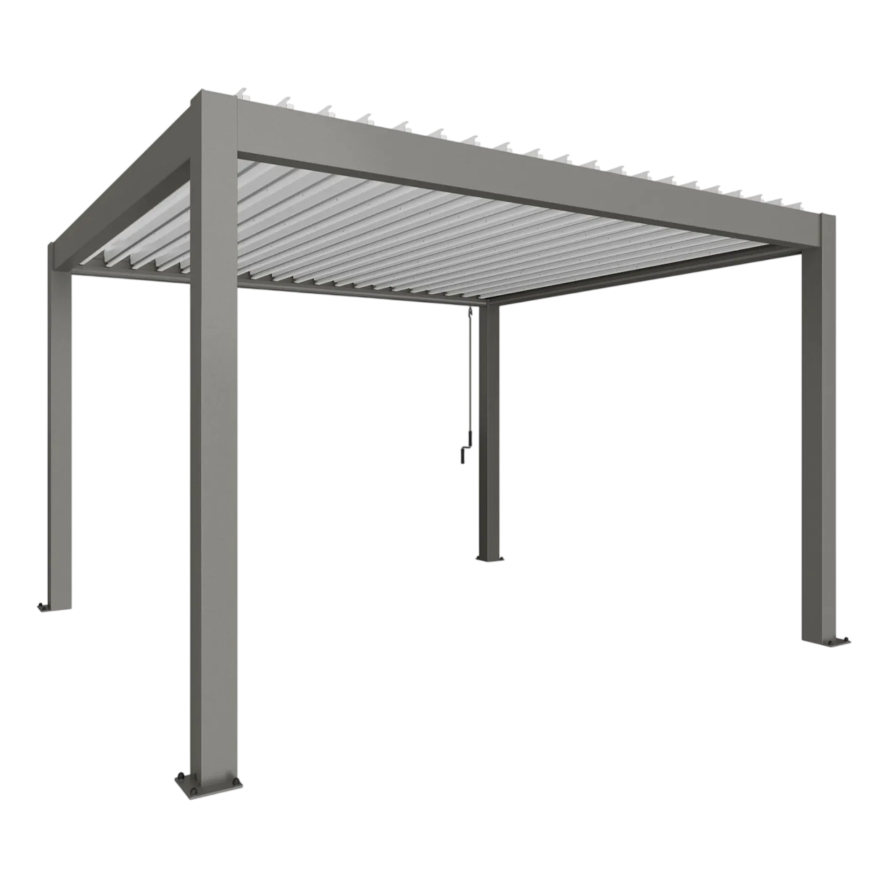 Biohort Str. 4×3,5 Pergola i kvartsgrå metallic/hvid