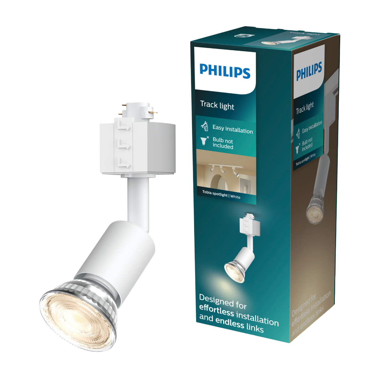 Philips EasyLink Tobia Spotlampe i hvid