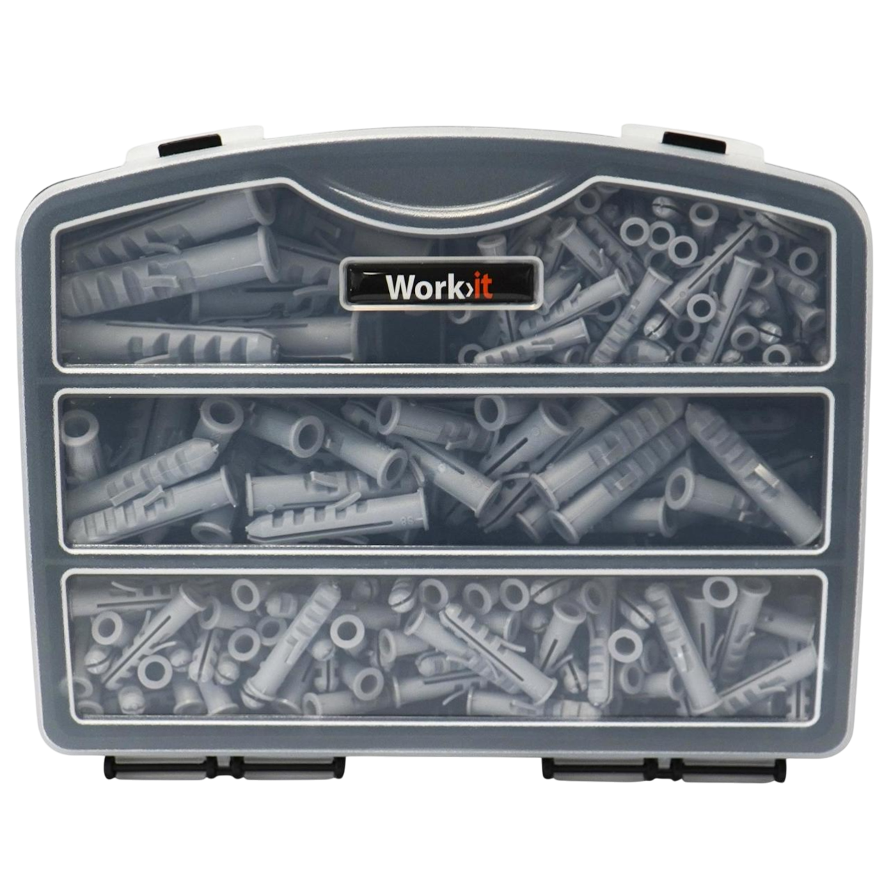 Work>it Assorterede plugs i sortimentskasse - 230 dele