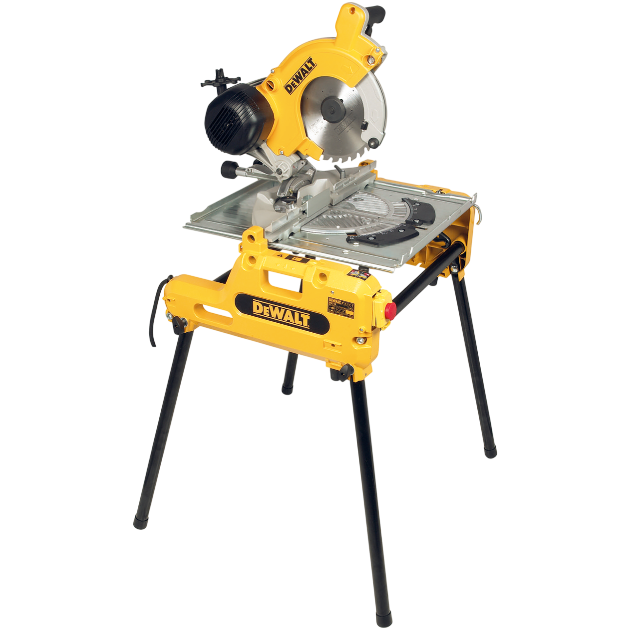 Dewalt DW743N-QS Kap-/geringssav, vendbar 230V