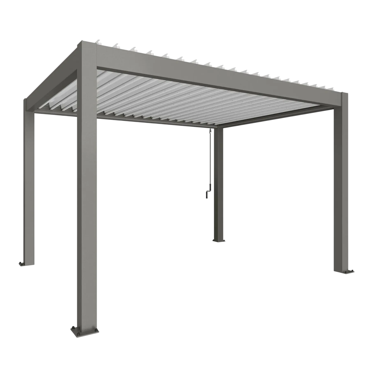 Biohort Str. 4×3 Pergola i kvartsgrå metallic/hvid