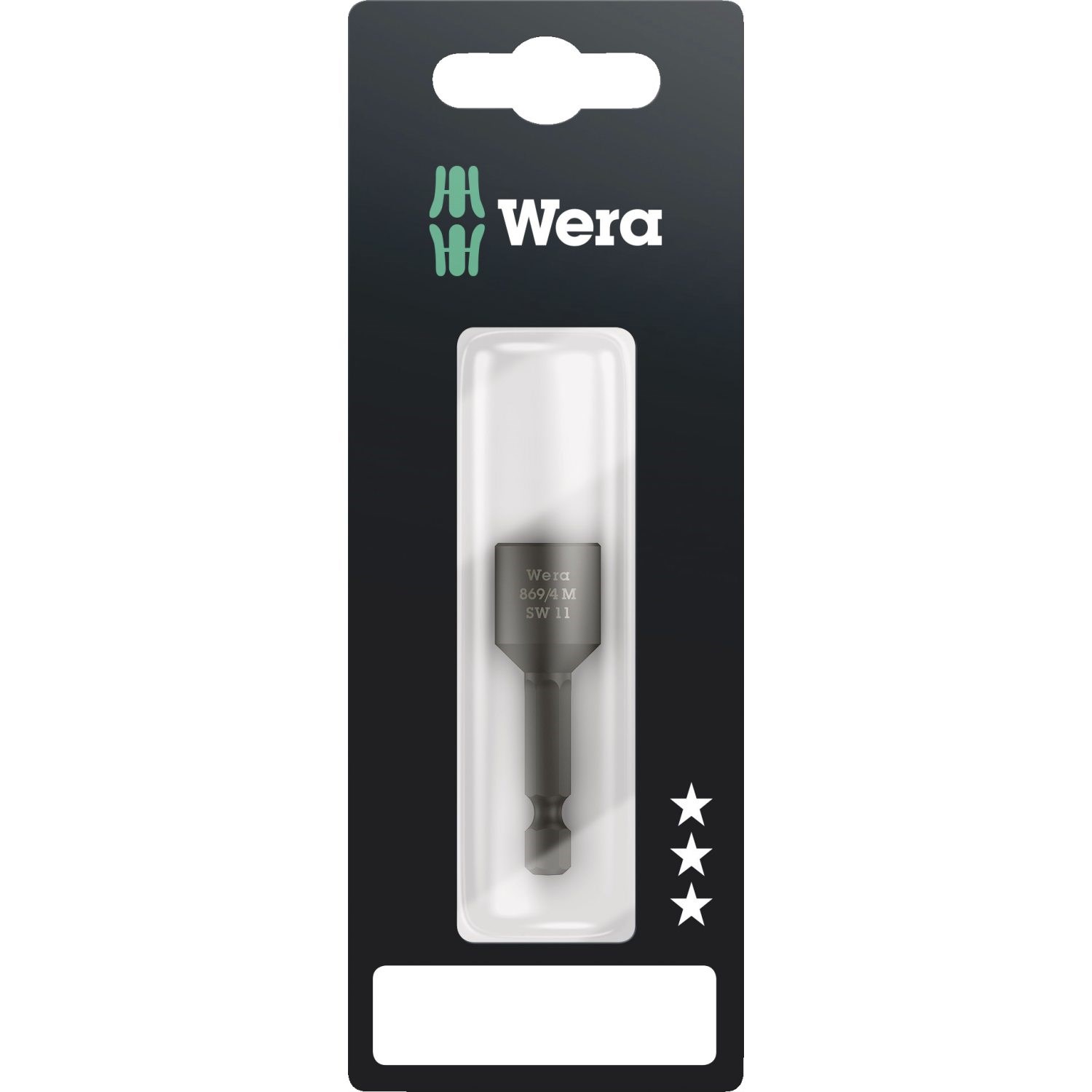Wera 869/4 M SB Topnøgleindsatser, magnetisk 11x50mm