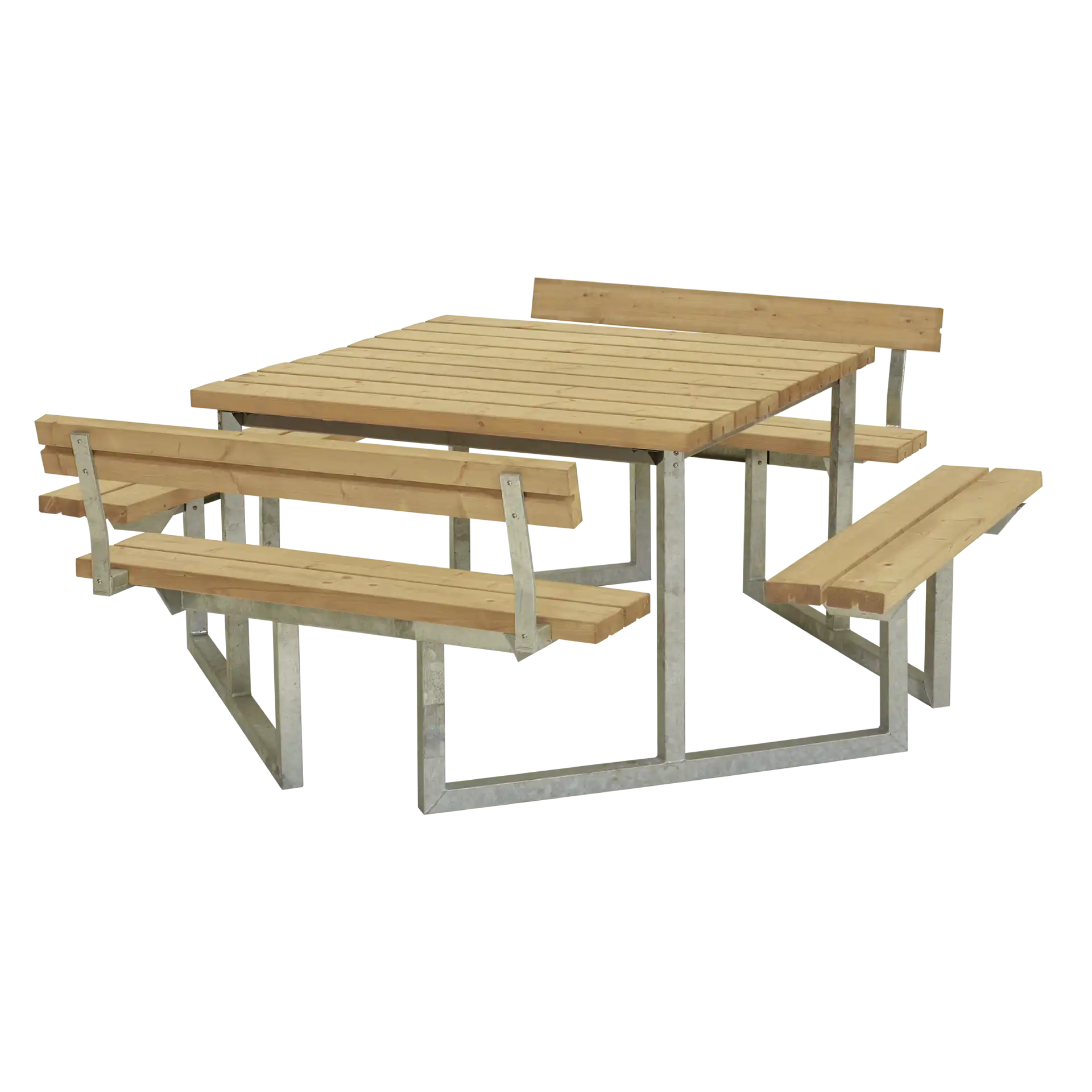 Plus Twist Bord/Bænkesæt m/2 ryglæn 204 cm ThermoWood