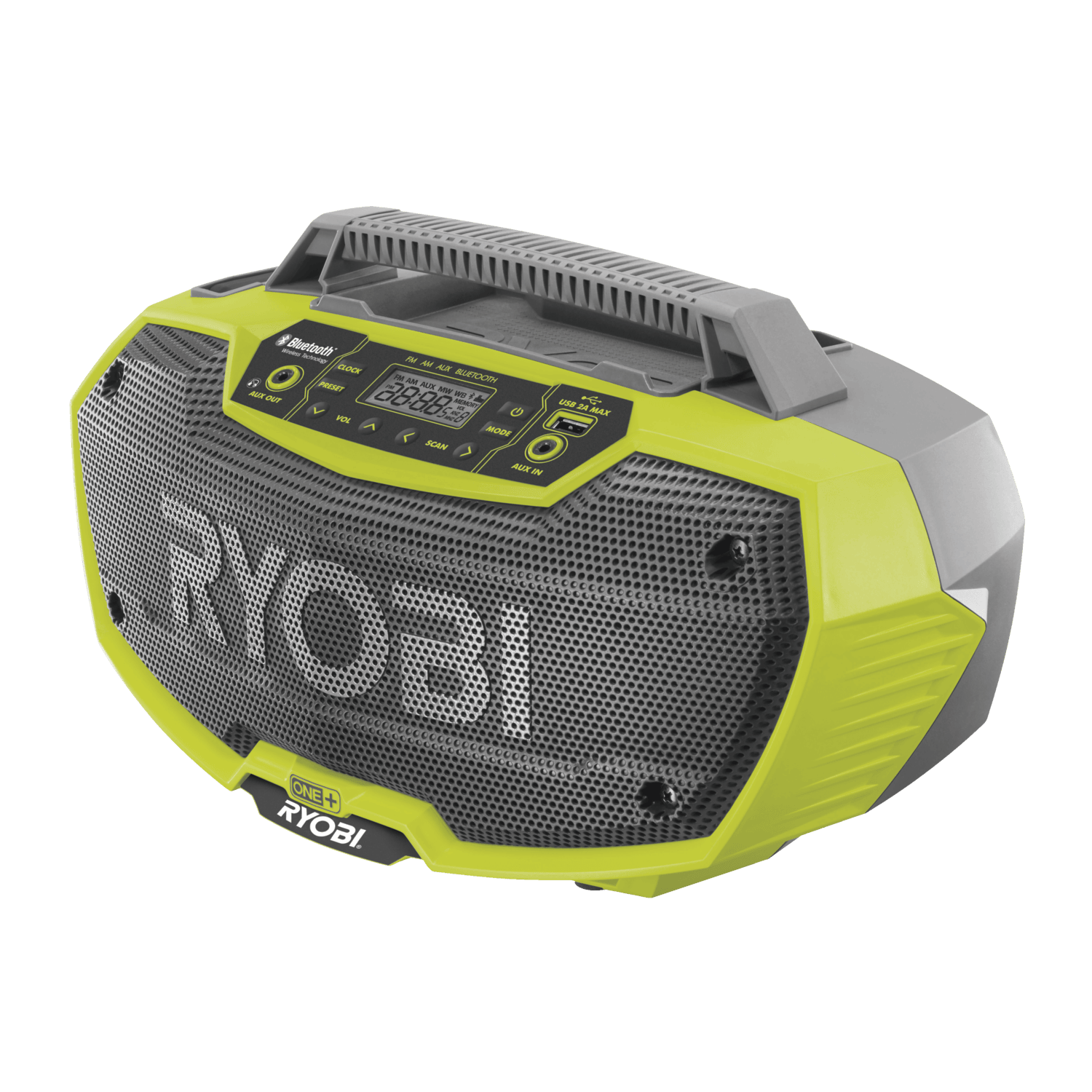 Ryobi R18RH-0 ONE+ 18V Bluetooth arbejdsradio – Solo