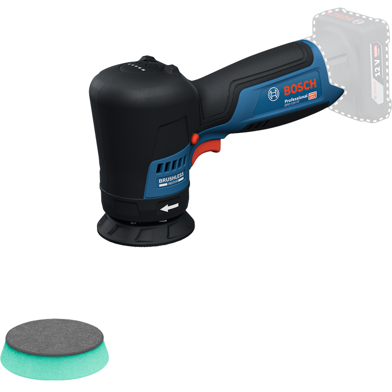 Bosch Professional GPO 12V-77 Polermaskine – Solo
