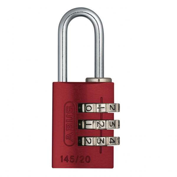 Abus 145 kodelås 20 mm - rød