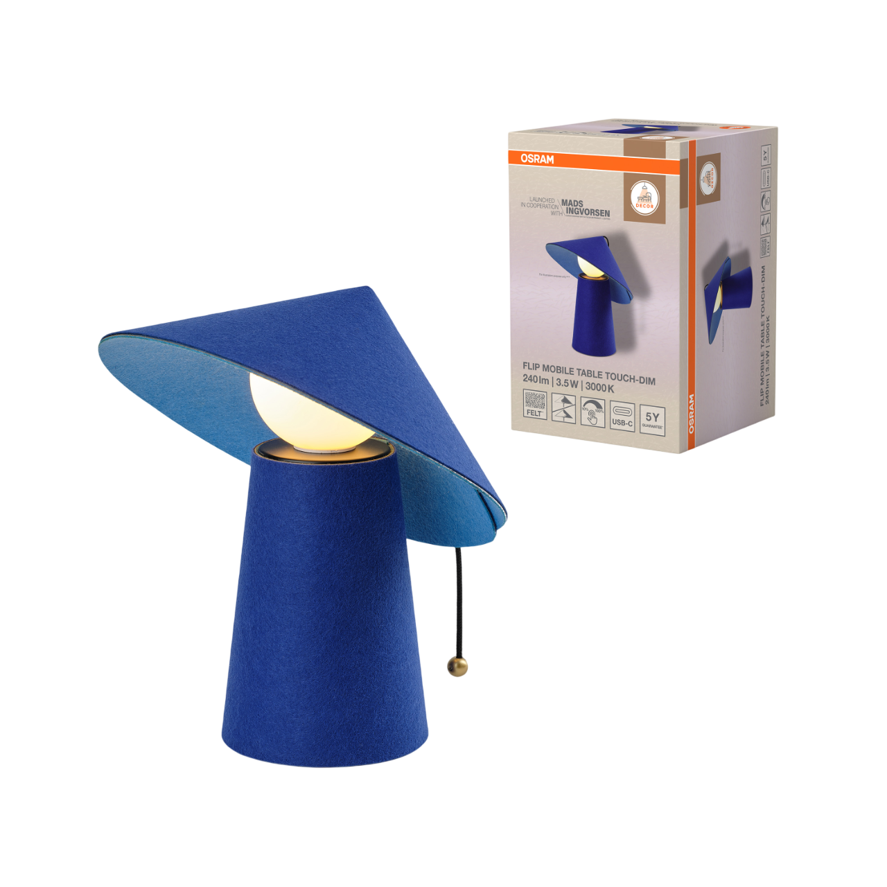 Osram Decor Flip Mobile Bordlampe i blå