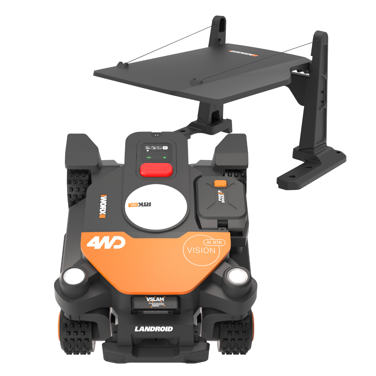 Worx WR340E Vision Cloud 4WD AI RTK 600 Robotplæneklipper inkl. garage