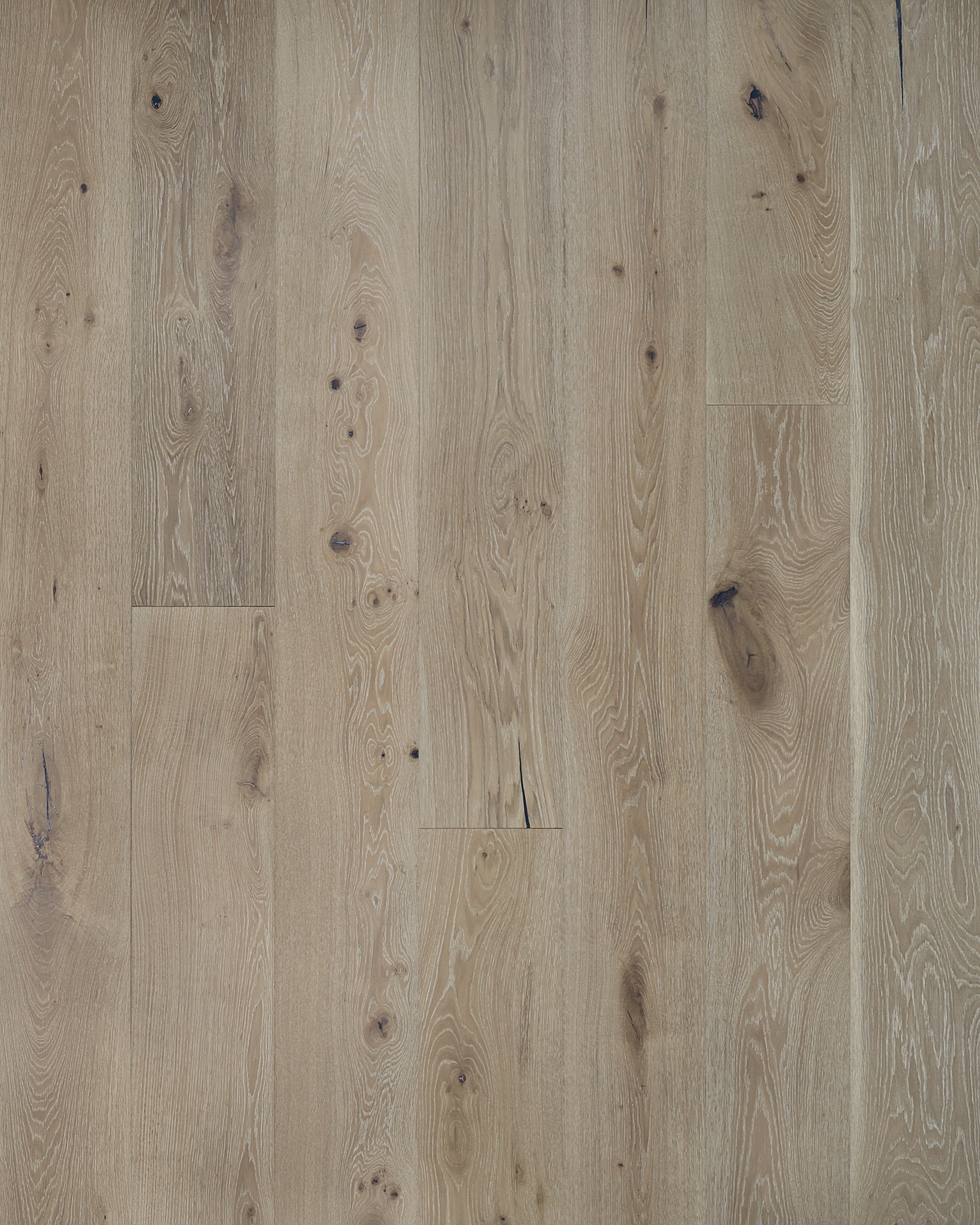 Wallmann Herregårdsplank Eg Rustik/Wood Line, børstet hvid matlak V4 Plankegulv