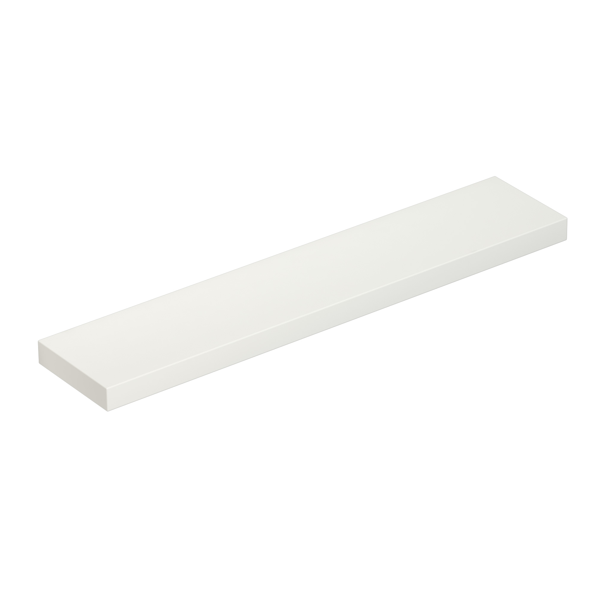 Scanbad Luna svævehylde 70x15x3 cm - hvid mat