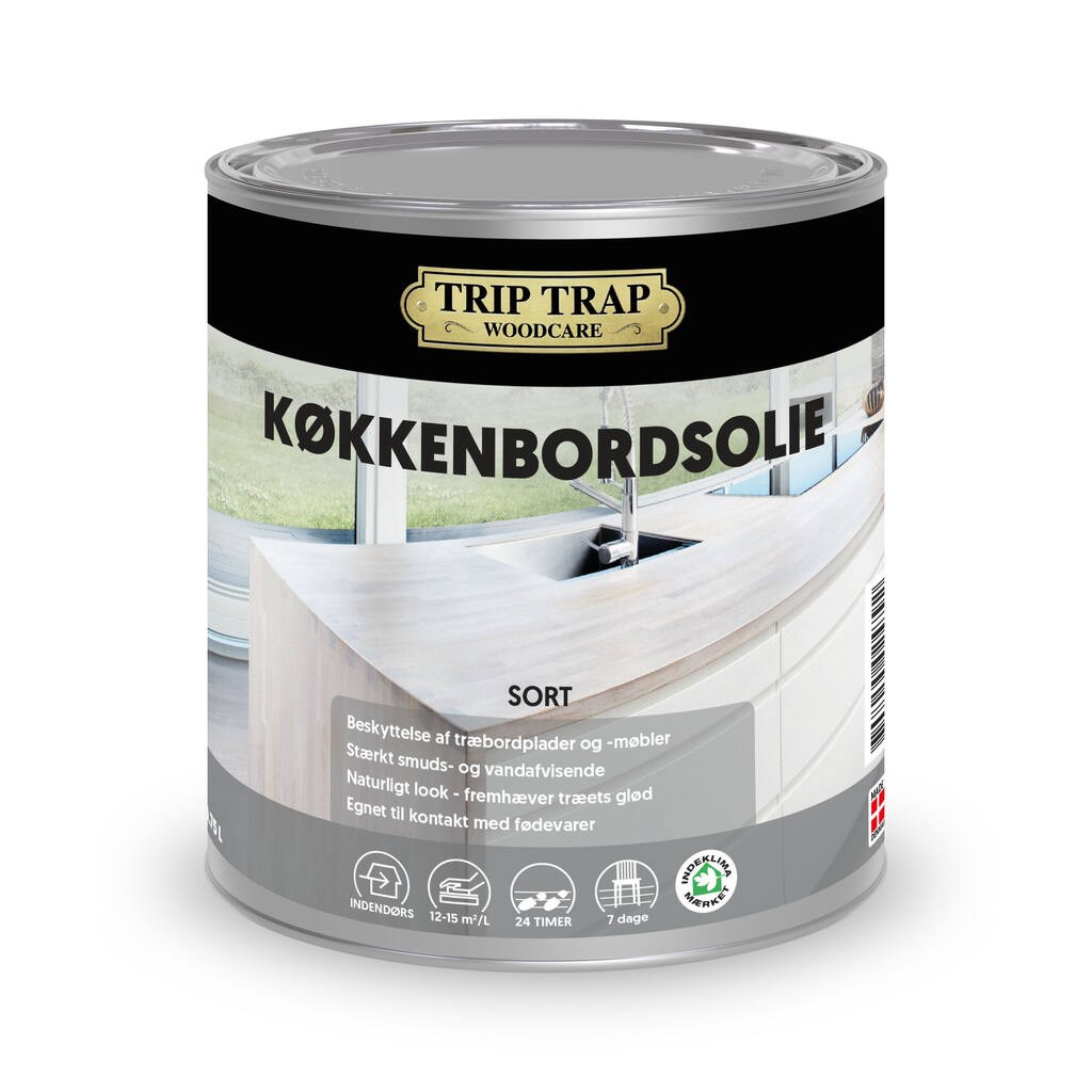 Trip Trap Køkkenbordsolie 0,75 l - Sort