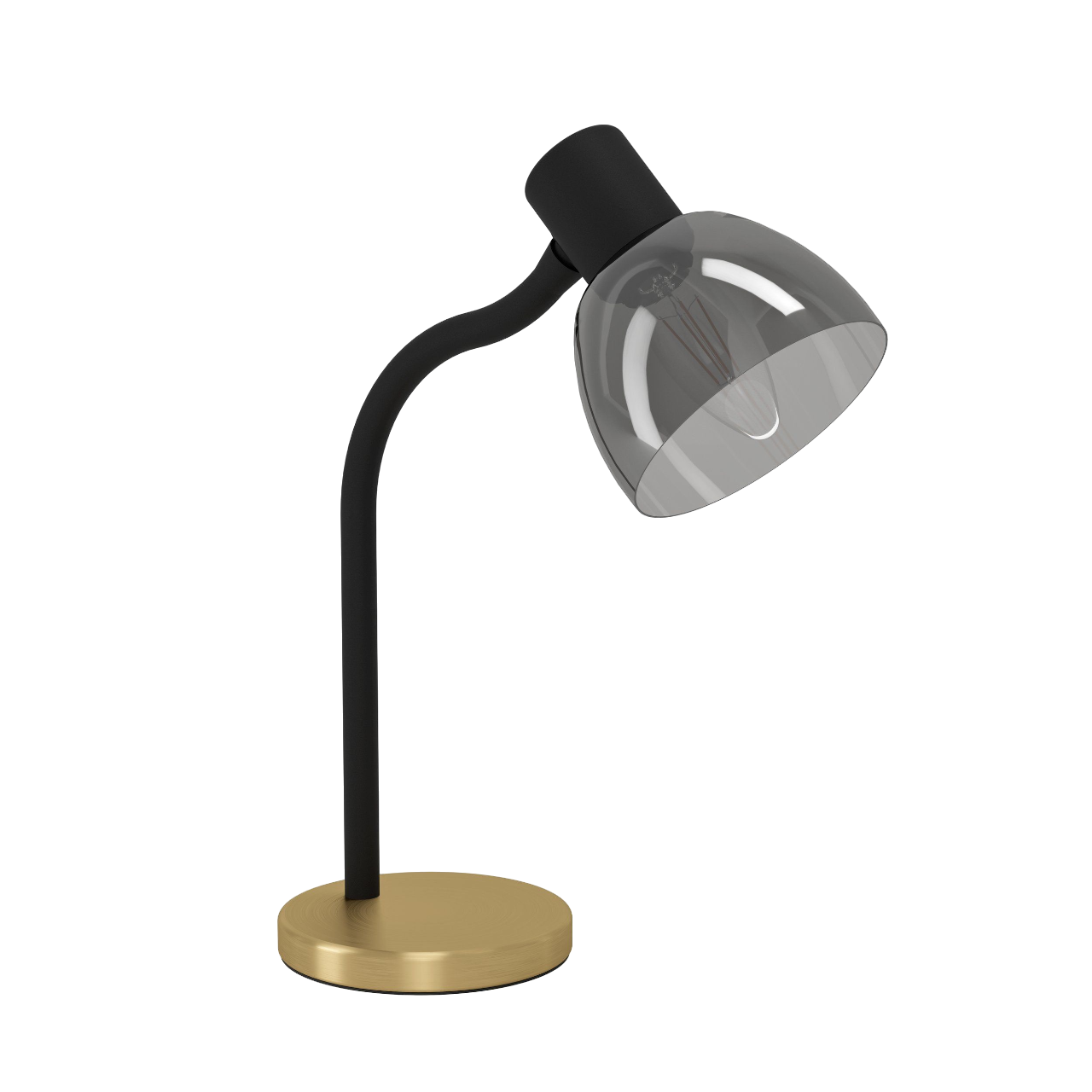 EGLO Macere Bordlampe i sort/børstet messing