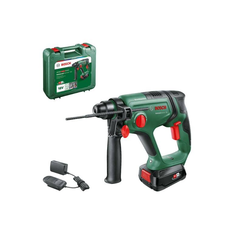 Bosch Universal Hammer 18V med 2,5Ah batteri og lader
