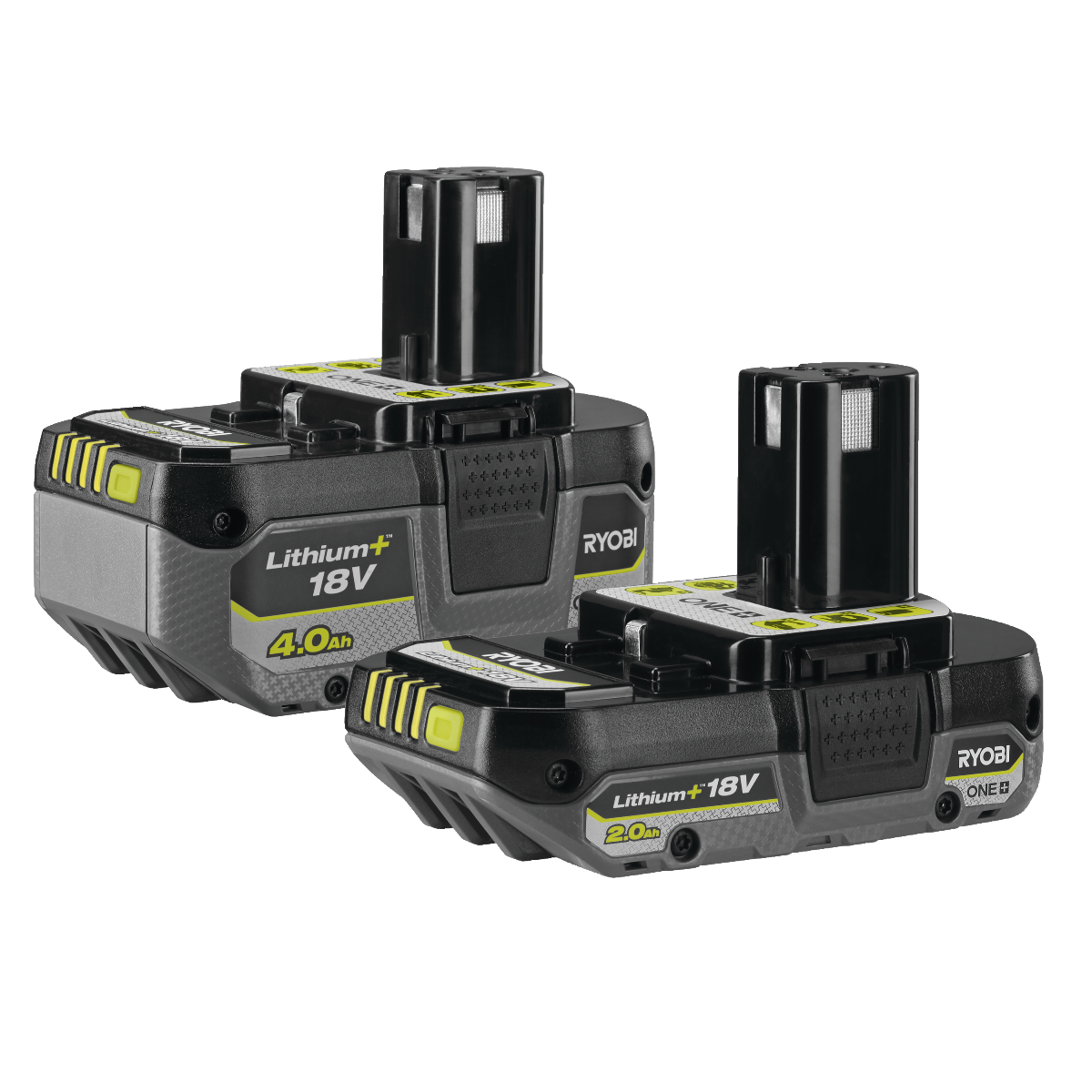 Ryobi RB18242X Batteripakke med 4,0Ah og 2,0Ah batteri