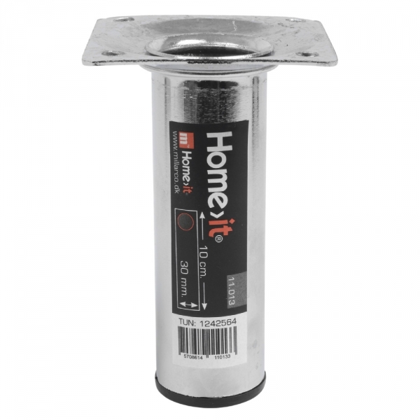 Home>it Bordben rundt i krom 10 cm