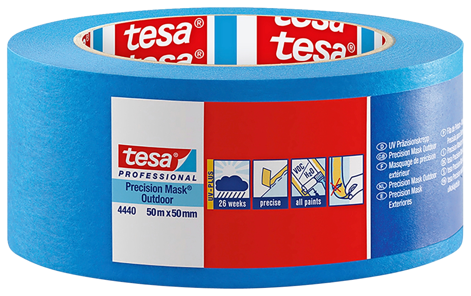 Tesa Precision Mask Outdoor Afdækningstape Blå 50Mx50Mm