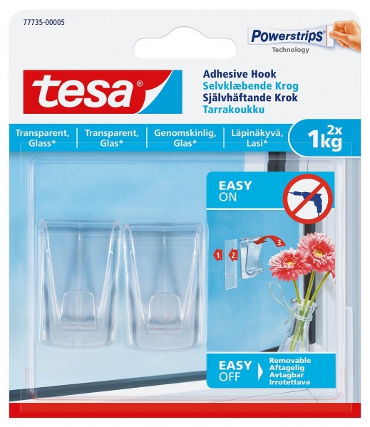 Tesa Klæbekrog til transparente overflader og glas (1 kg)
