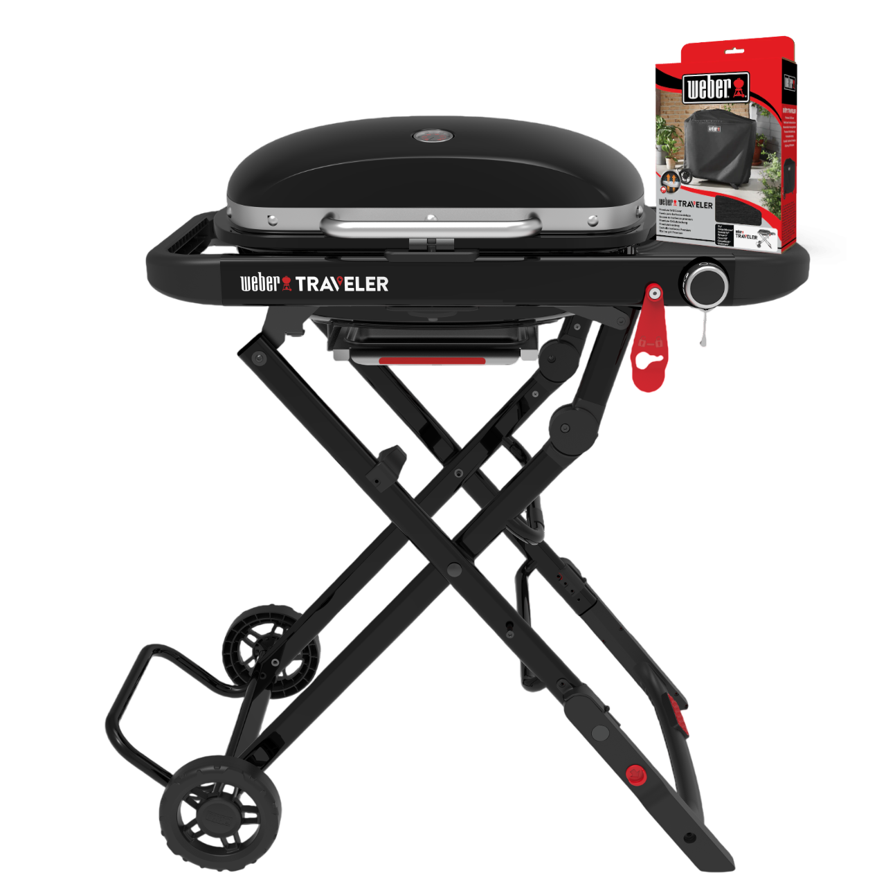 Weber Traveler Compact 80 cm Gasgrill inkl. betræk