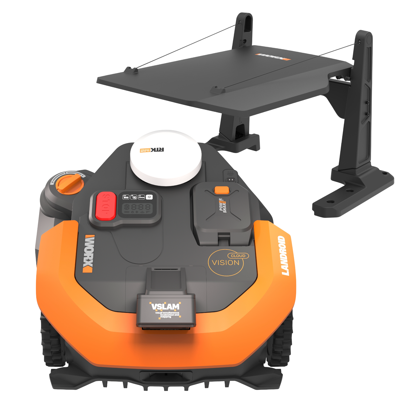 Worx WR312E Vision Cloud AI RTK 1200 Robotplæneklipper inkl. garage