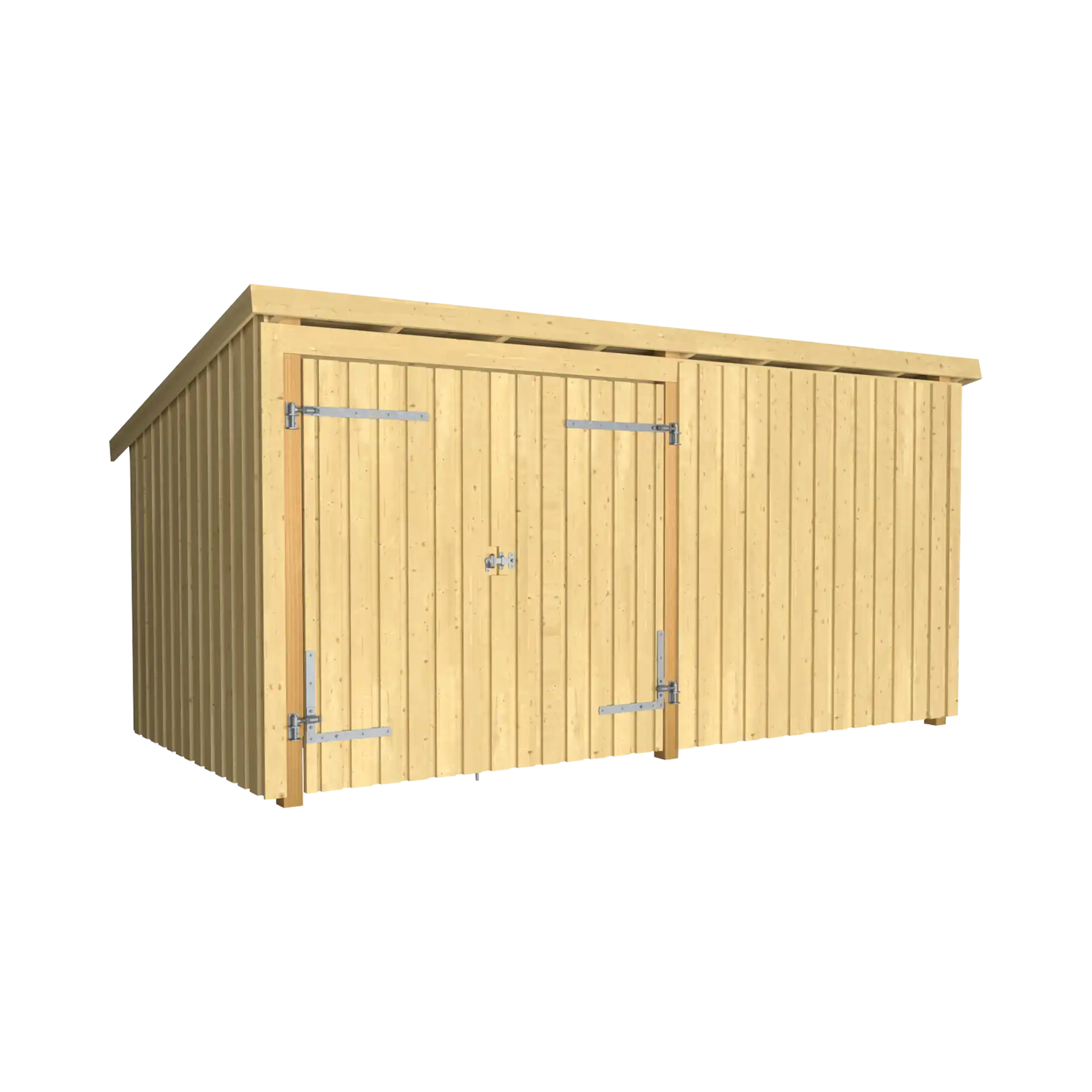 Plus Nordic Multi Havehus 9,5 m² - 2 moduler m/dobbeltdør og lukket front