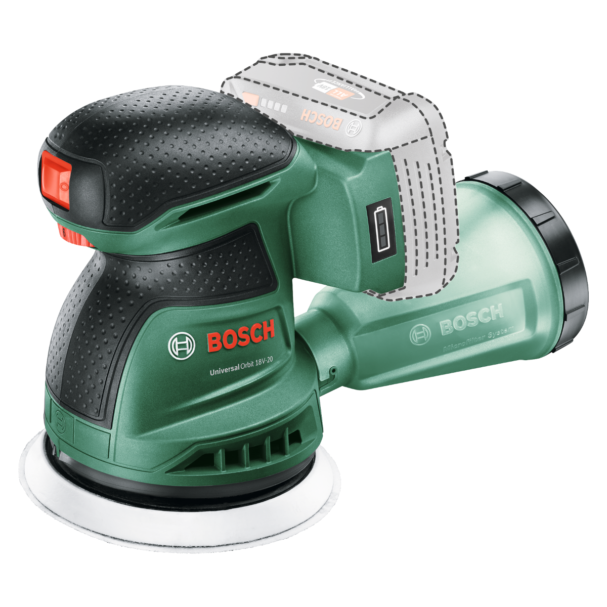 Bosch UniversalOrbit 18V-20 Excentersliber – Solo