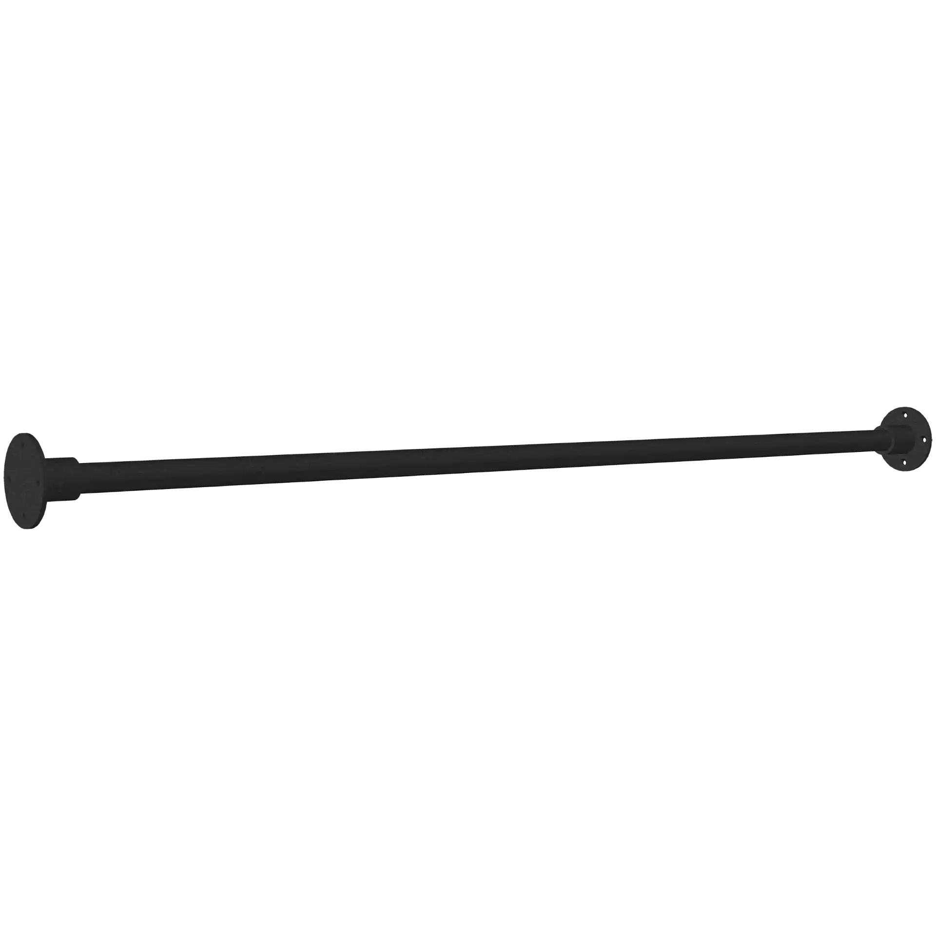 Plus Fitness stang 120 cm i sort RAL 9005