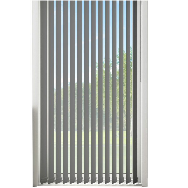 Debel lamelgardin line sæt i grå 150 cm