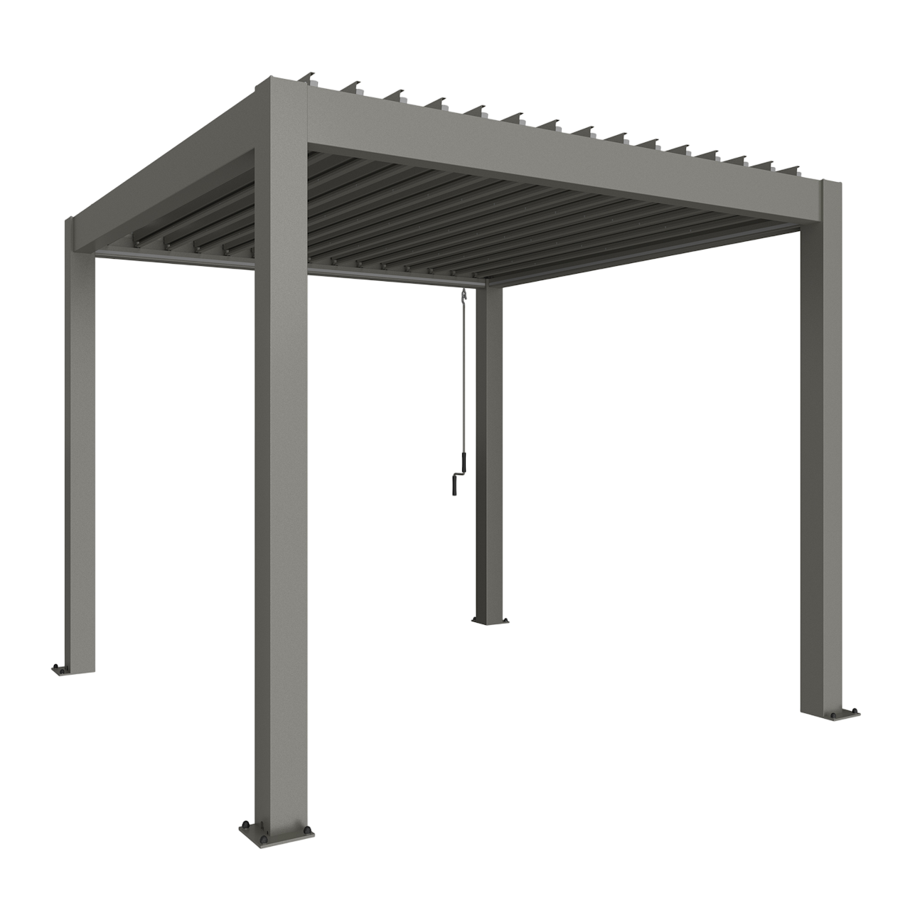 Biohort Str. 3×3 Pergola i kvartsgrå metallic