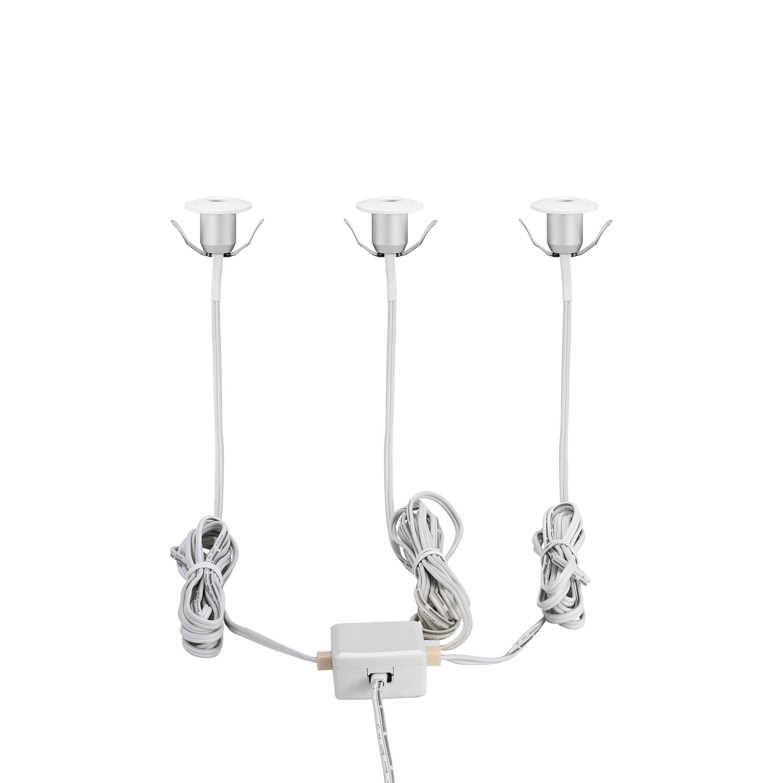 Eglo Chango LED 3-kit indbygningsspot i hvid - 97079
