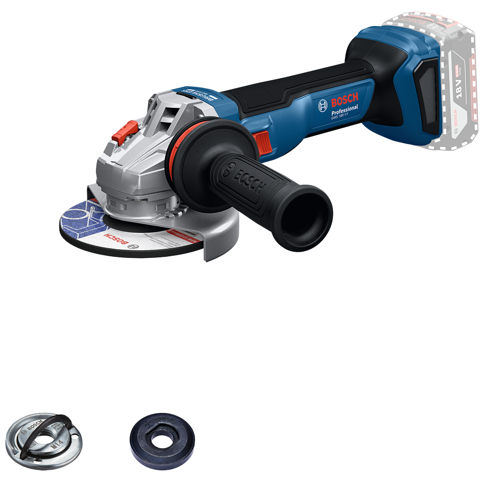Bosch Professional GWS 18V-11 125 mm Vinkelsliber – Solo