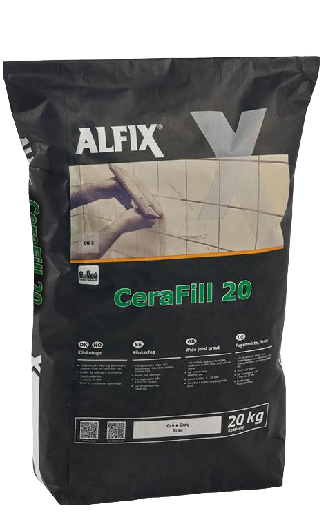 Alfix CeraFill 20 RustiqFuge i grå 5 kg