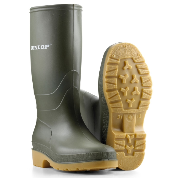 Dunlop Dull gummistøvle str. 30
