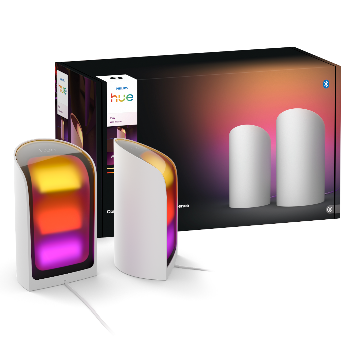 Philips Hue Play wall-washer Bordlampe i hvid - 2 stk.