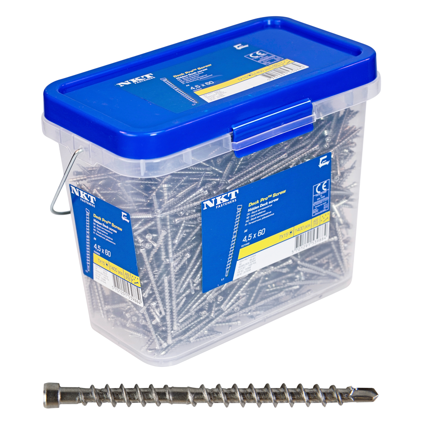 NKT Deck Pro Terrasseskrue 4,5x60 mm TX15 - 1400 stk.