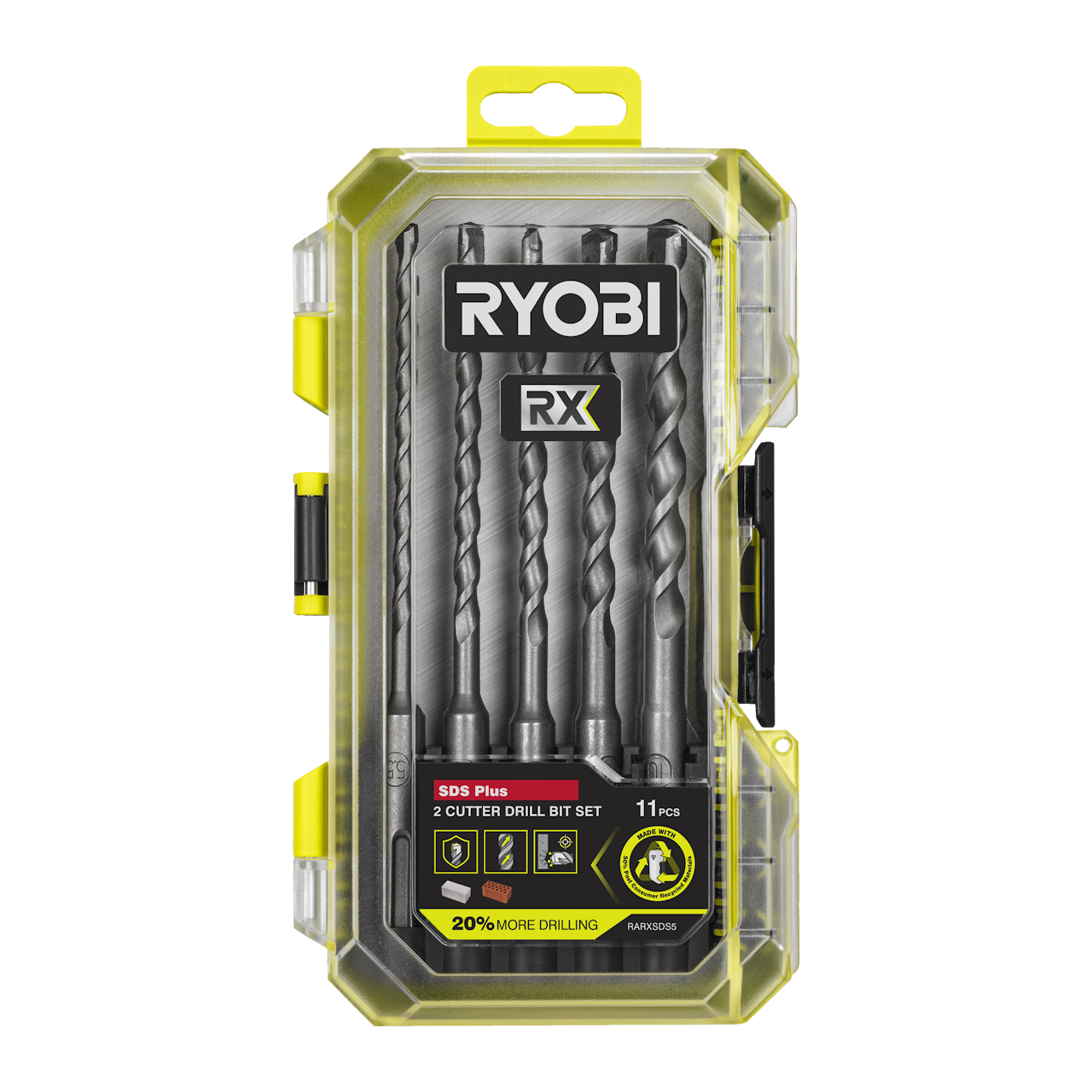 Ryobi RARXSDS5 Borsæt - 5 dele