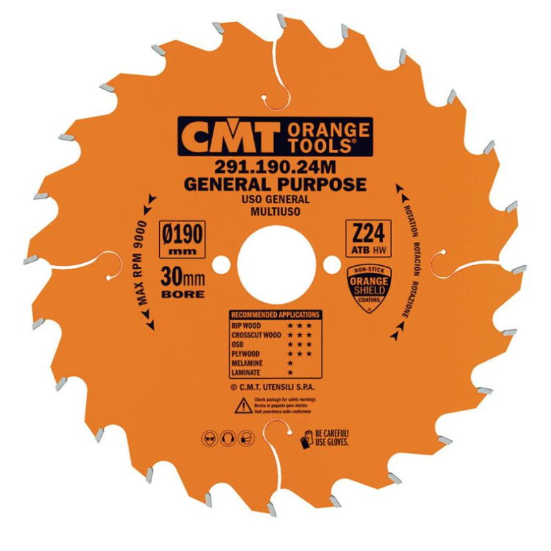 CMT Savklinge 190x2,6x30 mm – 24T