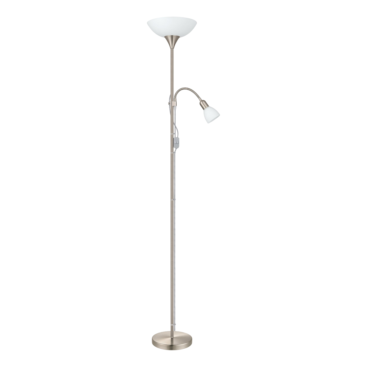 EGLO UP 2 Standerlampe i børstet stål