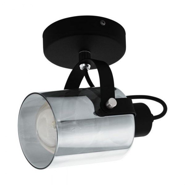 Eglo Berregas spot i sort/krom - 99052