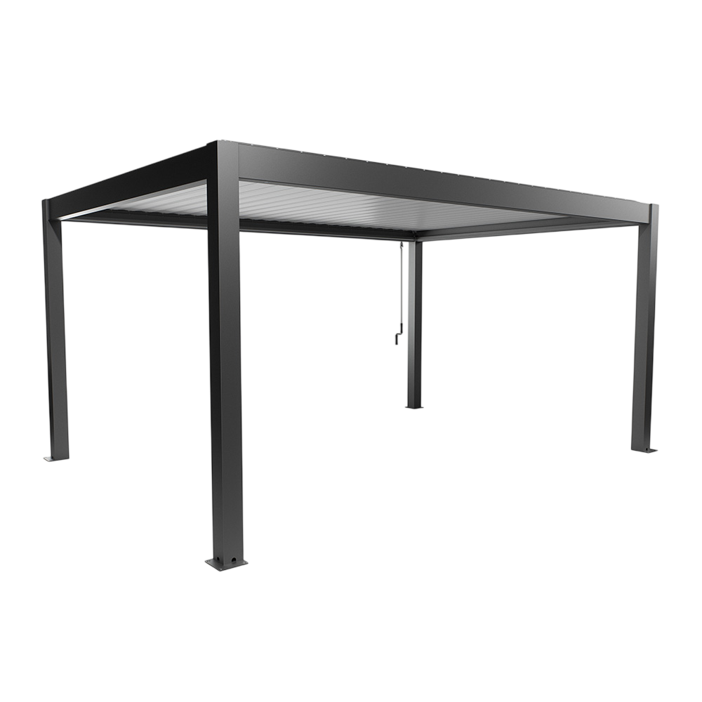 Biohort Str. 5×3,5 Pergola i mørkegrå metallic/hvid