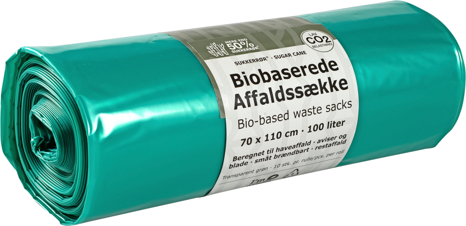 Abena Biobaseret affaldssæk 100 liter - 10 stk.