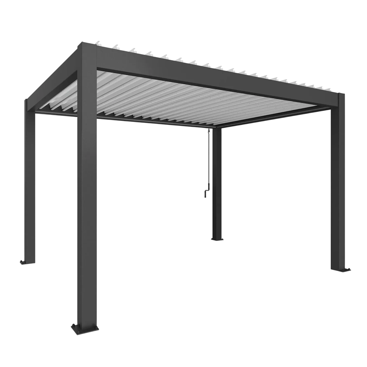 Biohort Str. 4×3 Pergola i mørkegrå metallic/hvid