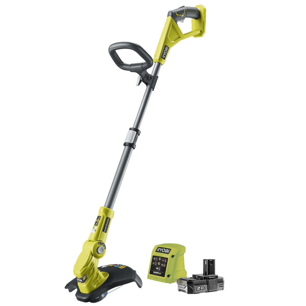 Ryobi RLT183220S ONE+ 18V Græstrimmer med 2,0Ah batteri og lader