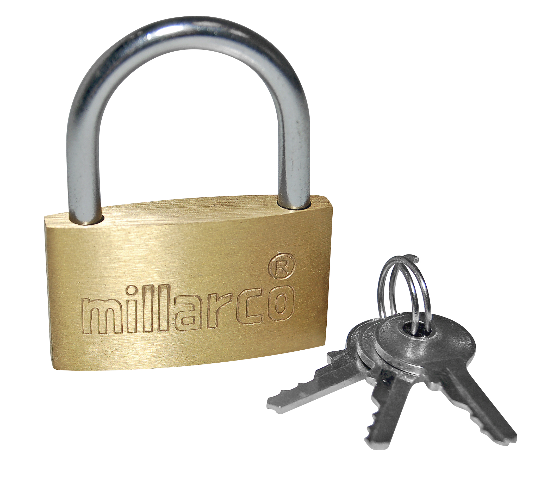 Millarco hængelås inkl. 3 nøgler