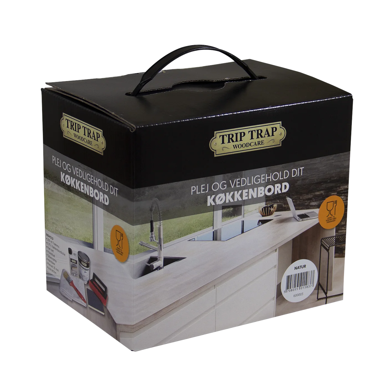 Trip Trap Plejeboks m. køkkenbordsolie natur