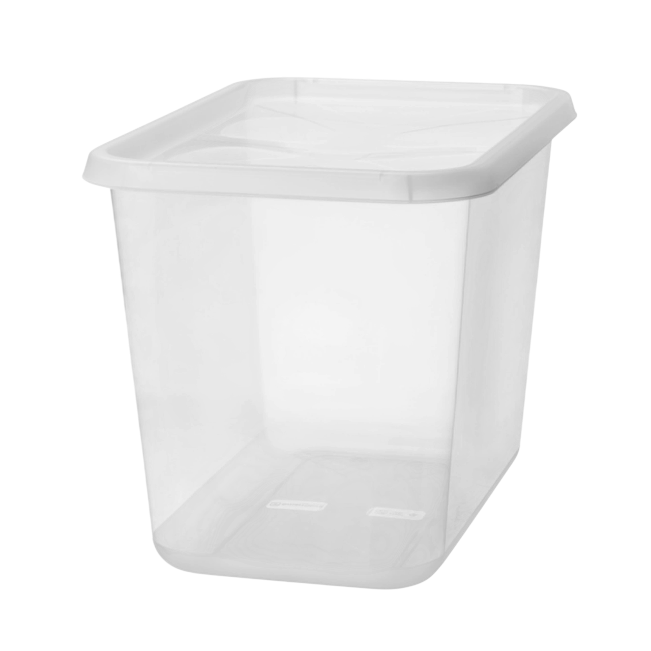 SmartStore Basic Opbevaringskasse med låg 60 L i transparent