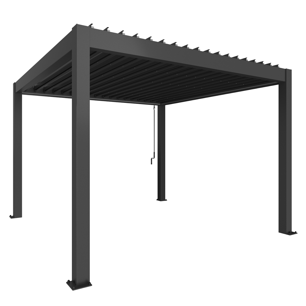 Biohort Str. 3,5×3,5 Pergola i mørkegrå metallic