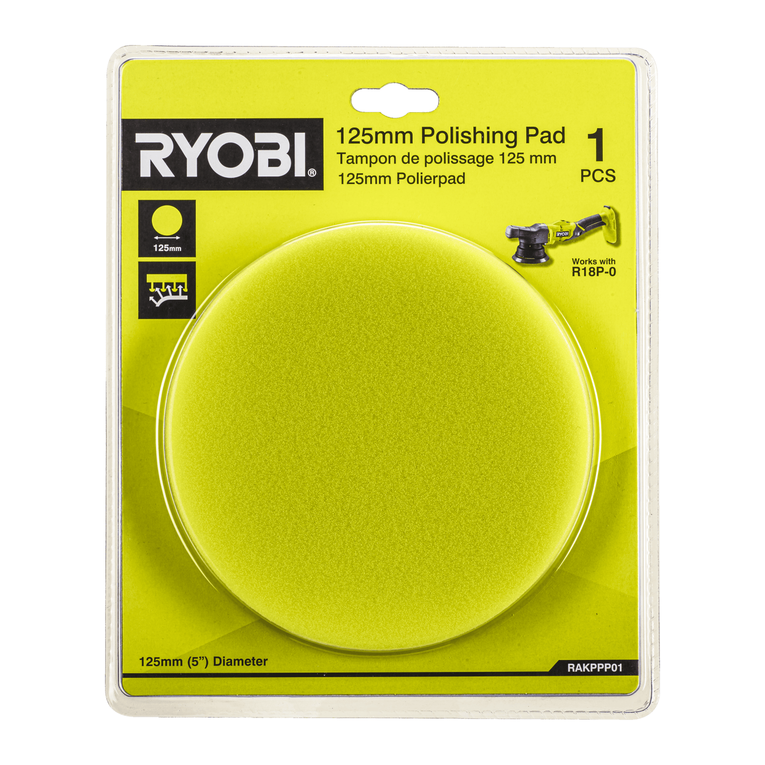Ryobi RAKPPP01 Poleringspude 125 mm